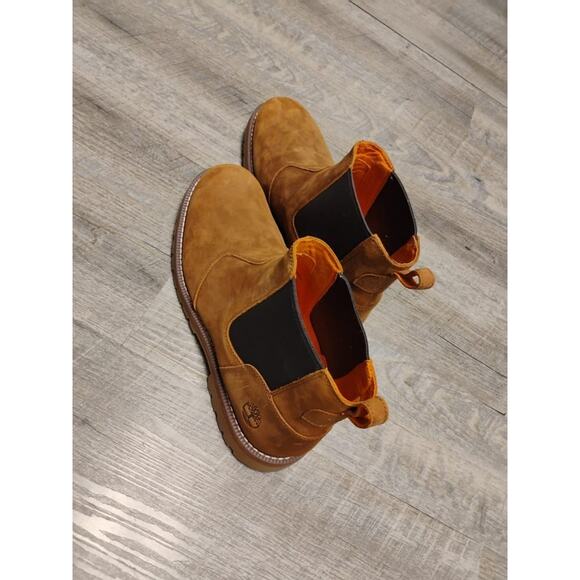 Mens Timberland Premium Leather Redwood Falls Chelsea Boot sz 12 WHEAT GRIPSTICK